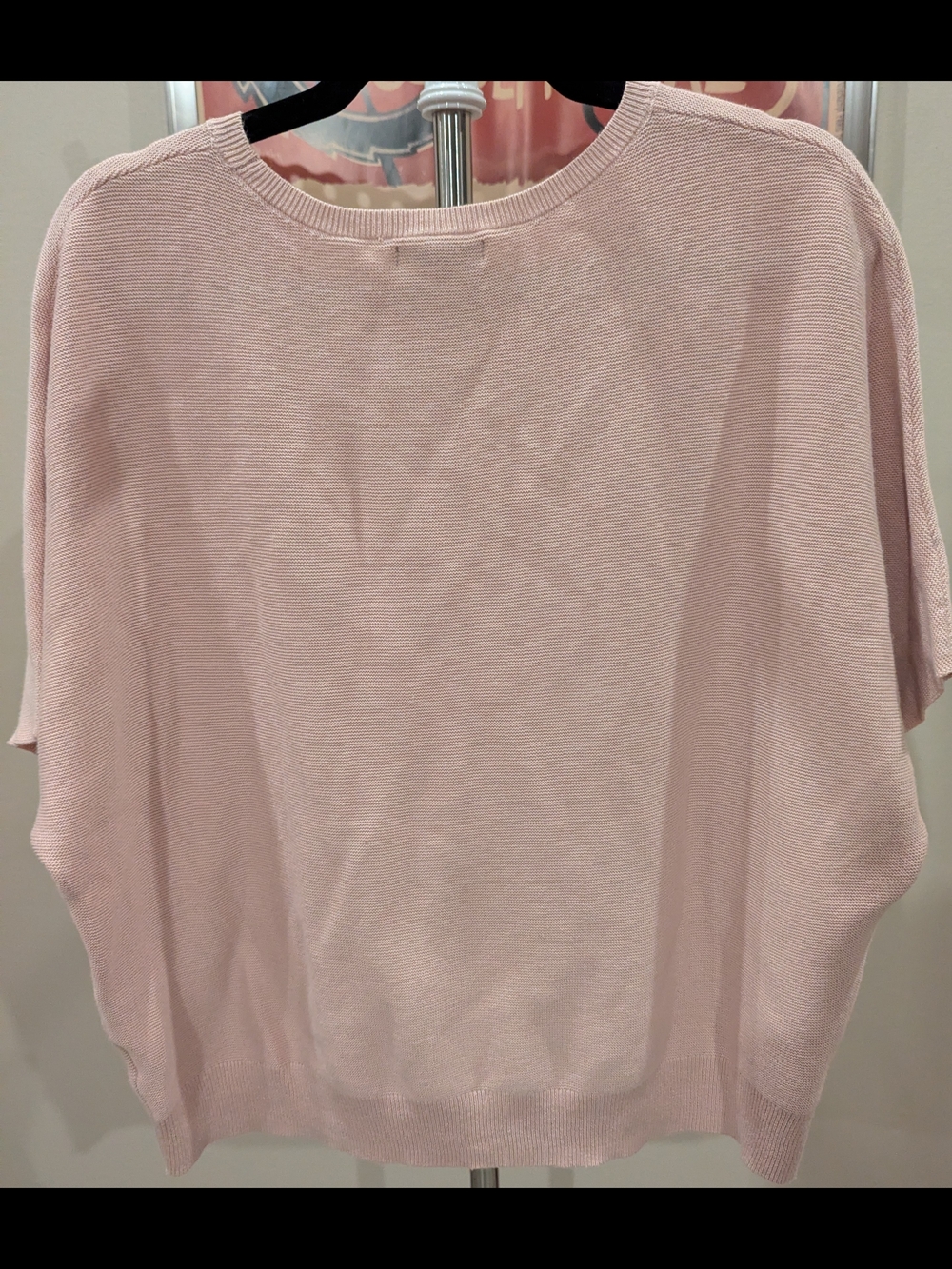 $20 Quince Size L Cotton Cashmere Link-Stitch Dolman Sleeve Sweater Sugar Stone - Picture 2 of 5